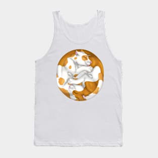 Yin-Yang Cats: Ginger Bicolor Tank Top